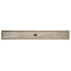 Brown Wooden Distressed Drawer Wall Shelf, 24"