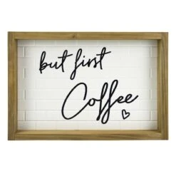 But First Coffee Wall Art, 18x12