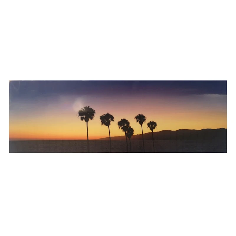 California Sunset High Gloss Canvas Wall Art, 60x20 1 California Sunset High Gloss Canvas Wall Art, 60x20