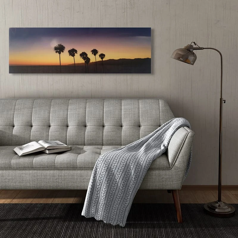 California Sunset High Gloss Canvas Wall Art, 60x20 2 California Sunset High Gloss Canvas Wall Art, 60x20 - Image 2