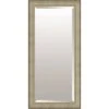 Champagne & Silver Beaded Wood Framed Wall Mirror, 30x54 -Luxeframe Shop champagne silver beaded wood framed wall mirror 30x54 1