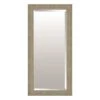 Champagne & Silver Wood Floor Mirror, 32x68