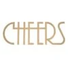 Cheers Metal Word Wall Sign, 22x8 -Luxeframe Shop cheers metal word wall sign 22x8 1