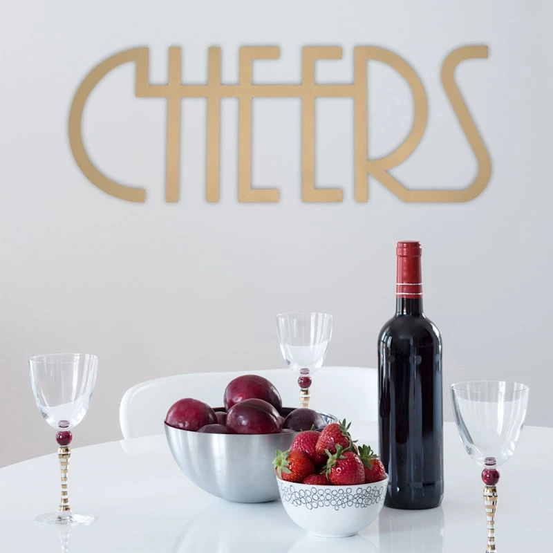 Cheers Metal Word Wall Sign, 22x8 2 Cheers Metal Word Wall Sign, 22x8 - Image 2