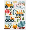 Children's Construction Work Crew Canvas Wall Art, 12x16