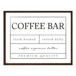 Coffee Bar Wall Art, 16x13
