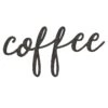 Coffee Metal Wall Decor, 14x7