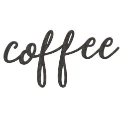 Coffee Metal Wall Decor, 14x7