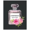 Confidence Is The New Black Perfume Bottle Canvas Art, 16x20 -Luxeframe Shop confidence is the new black perfume bottle canvas art 16x20 1