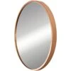 Copper Finish Metal Round Wall Mirror, 20" -Luxeframe Shop copper finish metal round wall mirror 20