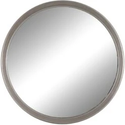 Copper Metal Finish Framed Round Wall Mirror, 12"