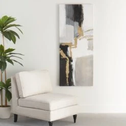 Crosby St Abstract Canvas Wall Art, 24x58 -Luxeframe Shop crosby st abstract canvas wall art 24x58 4