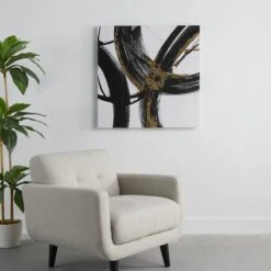 Crosby St Abstract Canvas Wall Art, 36" -Luxeframe Shop crosby st abstract canvas wall art 36 2