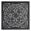 Crosby St Black Faux Wood Carved Wall Art, 36"