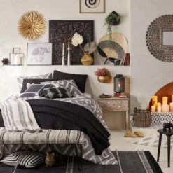 Crosby St Black Faux Wood Carved Wall Art, 36" -Luxeframe Shop crosby st black faux wood carved wall art 36 2