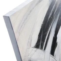 Crosby St Black & White Abstract Hand Canvas Wall Art, 35x48 -Luxeframe Shop crosby st black white abstract hand canvas wall art 35x48 3