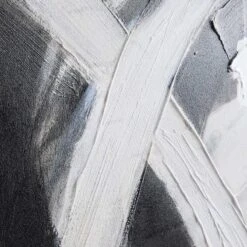 Crosby St Black & White Abstract Hand Canvas Wall Art, 35x48 -Luxeframe Shop crosby st black white abstract hand canvas wall art 35x48 4