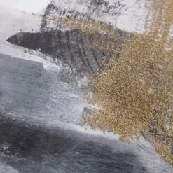 Crosby St Embellished Grey & White Abstract Canvas Wall Art, 48x18 -Luxeframe Shop crosby st embellished grey white abstract canvas wall art 48x18 4