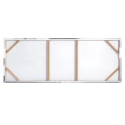 Crosby St Embellished Grey & White Abstract Canvas Wall Art, 48x18 -Luxeframe Shop crosby st embellished grey white abstract canvas wall art 48x18 8