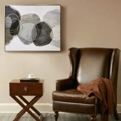 Crosby St Foiled Abstract Canvas Wall Art, 41x49 -Luxeframe Shop crosby st foiled abstract canvas wall art 41x49 2