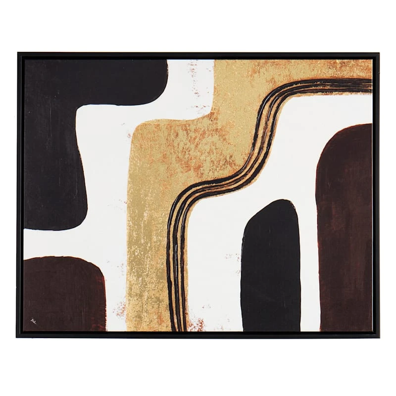 Crosby St Framed Abstract Canvas Wall Art, 22x28 1 Crosby St Framed Abstract Canvas Wall Art, 22x28