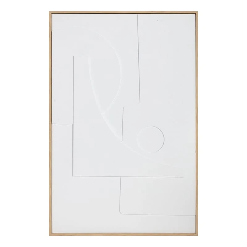 Crosby St Framed Abstract Canvas Wall Art, 24x36 1 Crosby St Framed Abstract Canvas Wall Art, 24x36