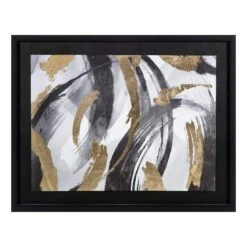 Crosby St Glass Framed Abstract Print Wall Art, 23x29