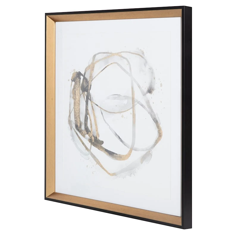 Crosby St Glass Framed Abstract Print Wall Art, 26" 2 Crosby St Glass Framed Abstract Print Wall Art, 26" - Image 2
