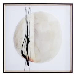 Crosby St Glass Framed Modern Abstract Print Wall Art, 25"