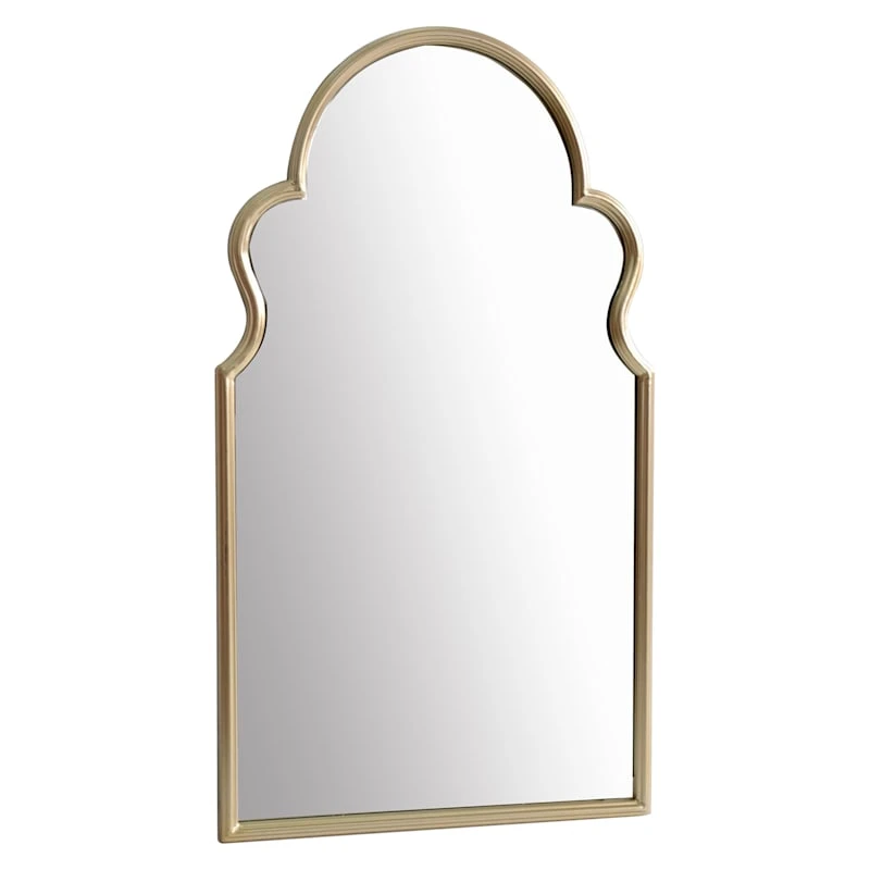 Crosby St Gold Metal Framed Princess Studio Wall Mirror, 20x36 1 Crosby St Gold Metal Framed Princess Studio Wall Mirror, 20x36