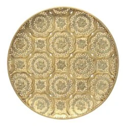 Crosby St Gold Metal Medallion Wall Decor, 19"