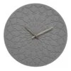 Crosby St Grey Embossed Round Wall Clock, 16" -Luxeframe Shop crosby st grey embossed round wall clock 16