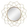 Crosby St Metal Floral Cutout Wall Mirror, 34" -Luxeframe Shop crosby st metal floral cutout wall mirror 34