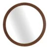 Crosby St Round Wooden Wall Mirror, 24" -Luxeframe Shop crosby st round wooden wall mirror 24