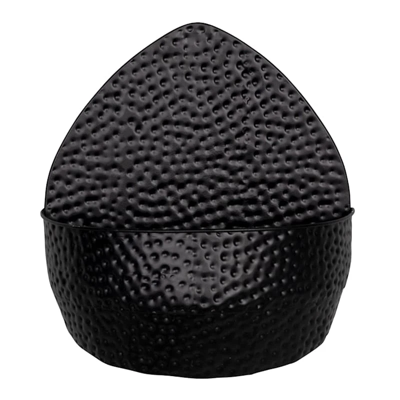 Crosby St Textured Black Wall Planter, 10x12 1 Crosby St Textured Black Wall Planter, 10x12