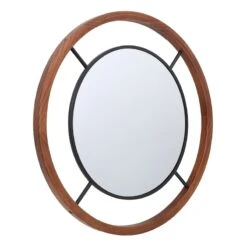 Crosby St Wooden Wall Mirror, 30" -Luxeframe Shop crosby st wooden wall mirror 30 1