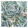 Desert Bloom Blues Canvas Wall Art, 35" -Luxeframe Shop desert bloom blues canvas wall art 35