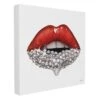 Diamond Lip Canvas Wall Art, 12x16 -Luxeframe Shop diamond lip canvas wall art 12x16 1