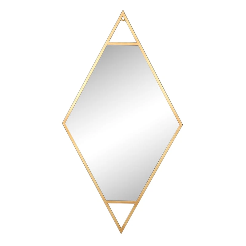 Diamond Shaped Wall Mirror, 17x32 1 Diamond Shaped Wall Mirror, 17x32