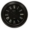 Distressed Bronze Round Wall Clock With Black Dial, 30" -Luxeframe Shop distressed bronze round wall clock with black dial 30