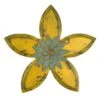Distressed Yellow Wood Flower Wall Decor, 15" 5 Distressed Yellow Wood Flower Wall Decor, 15" -Luxeframe Shop distressed yellow wood flower wall decor 15