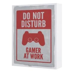 Do Not Disturb Gamer At Work Canvas Wall Art, 10x12 -Luxeframe Shop do not disturb gamer at work canvas wall art 10x12 2