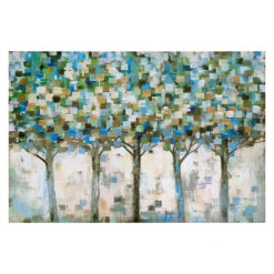 Embellished Tree Canvas Wall Art, 60x40
