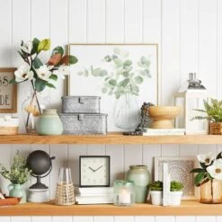 Embossed Grey Metal & Wooden Medallion Wall Decor, 12" -Luxeframe Shop embossed grey metal wooden medallion wall decor 12 2