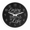 Enjoy The Little Things In Life Wall Clock, 12" -Luxeframe Shop enjoy the little things in life wall clock 12