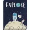 Explore Astronaut Textured Canvas Wall Art, 16x20 -Luxeframe Shop explore astronaut textured canvas wall art 16x20 1