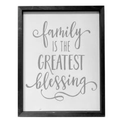 Family Is The Greatest Blessing Wall Sign, 16x20