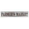 Farmers Market Metal Galvanized Wall Sign, 36x7 -Luxeframe Shop farmers market metal galvanized wall sign 36x7 1