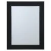 Flat Black Framed Wall Mirror, 22x28 -Luxeframe Shop flat black framed wall mirror 22x28 1