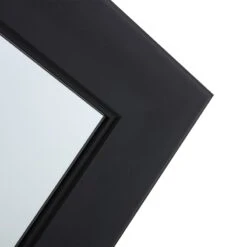 Flat Black Framed Wall Mirror, 22x28 -Luxeframe Shop flat black framed wall mirror 22x28 3